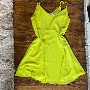 Naked Zebra: S: chartreuse : dress